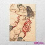 Egon Schiele İki Kadın Kucaklaşması