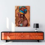 Afrikalı Kadın Modern tablosu satın al