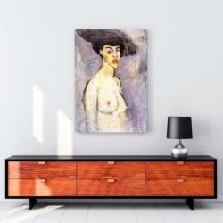 Female Nude With Hat tablosu satın al