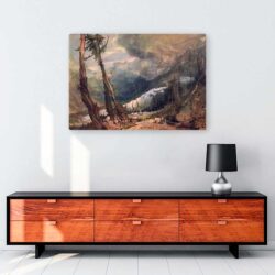 Glacier And Source Of The Arveron Going Up To The Mer De Glace tablosu satın al