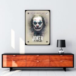 Joker 2019 Poster - Kart kanvas tablo