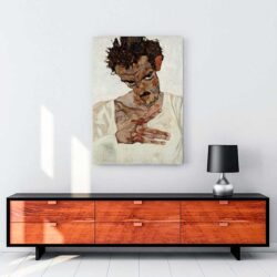 Self-Portrait With Lowered Head tablosu satın al