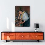 Young Italian Woman at a Table tablosu satın al