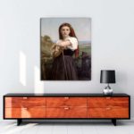 William-Adolphe Bouguereau - Genç Çoban Kız tablosu satın al