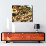 Pieter Brueghel - Flemenk Atasözleri tablosu satın al