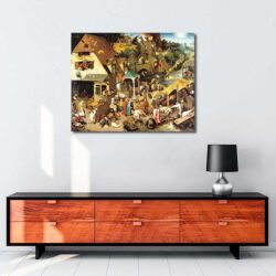 Pieter Brueghel - Flemenk Atasözleri tablosu satın al