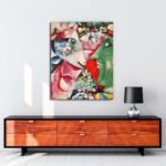 Marc Chagall - Ben ve Köyüm tablosu satın al