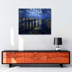 Vincent van Gogh - Rhône Üzerinde Yıldızlı Gece tablosu satın al