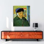 Vincent van Gogh - Sargılı Kulaklı Otoportre tablosu satın al