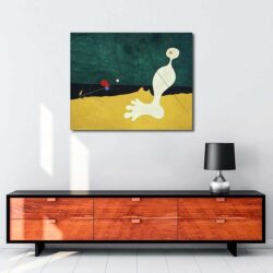Joan Miró - Kuşa Taş Atan Kişi tablosu satın al