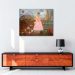 Frida Kahlo - Meksika ve Amerika Sınırı Arasında Portre tablosu satın al