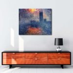 Claude Monet - Parlamento Binası Günbatımı tablosu satın al