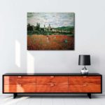 Claude Monet - Vetheuil Gelincik Tarlası tablosu satın al