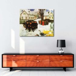 Edvard Munch - Kasaba Caddesi tablosu satın al