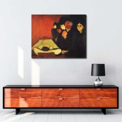 Edvard Munch - Ölüm Döşeğinde tablosu satın al