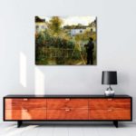 Pierre Auguste Renoir - Monet Bahçesinde Resim Yaparken tablosu satın al