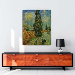 Vincent van Gogh - Yıldızların Altında Servili Yol tablosu satın al