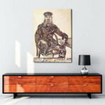 Joseph Roulin Sitting in a Cane Chair tablosu satın al