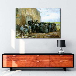 La Destruction de l'église aquarelle tablosu satın al